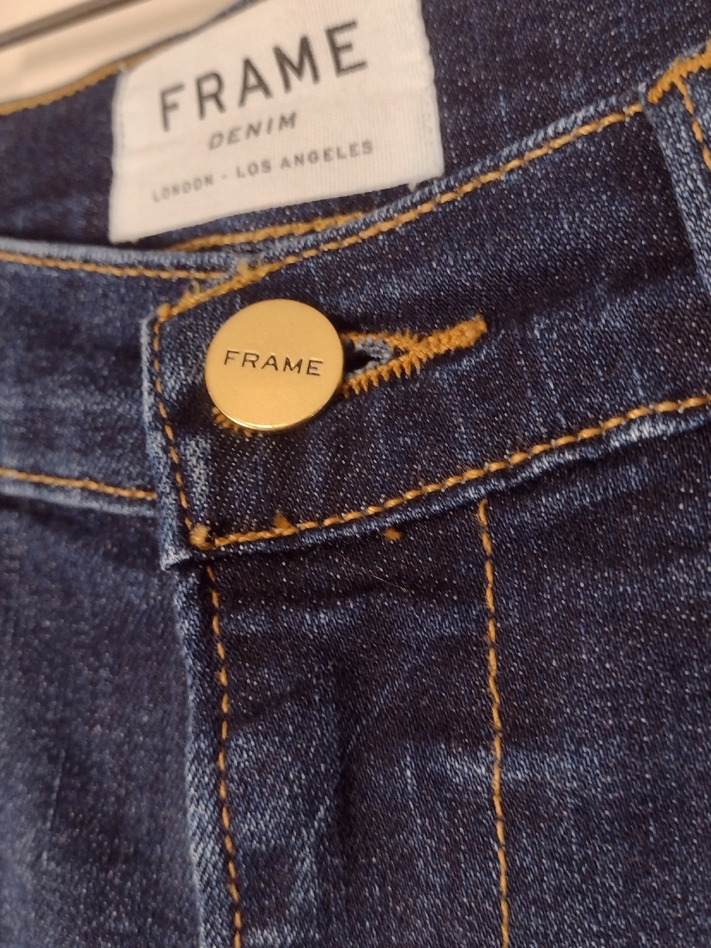 Frame Denim Le High Straight Jeans Snap Ankle Split Hem - Picture 6 of 16
